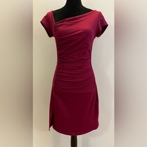 Susana Monaco Dress, size M, gathered bodice, asymmetric neckline​​​​
